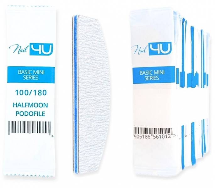 Nail4U Pilnik Podofile Basic łódka 100/180 25szt