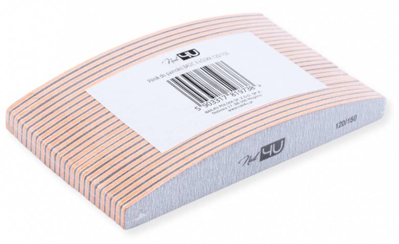 Nail4U Pilnik Basic Naked łódka 120/150 25szt