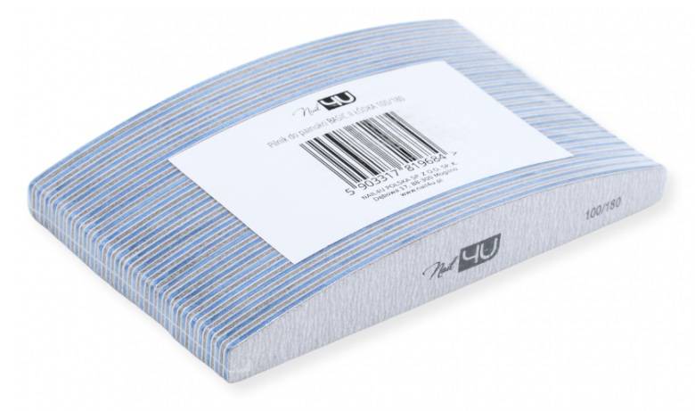 Nail4U Pilnik Basic Naked łódka 100/180 25szt