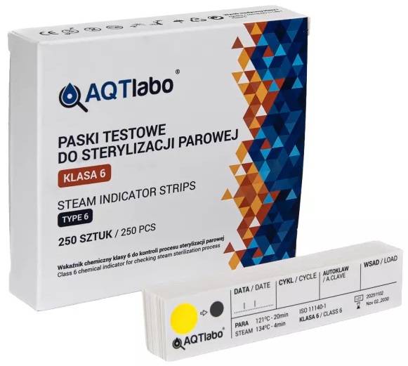 AQTLABO paski do sterylizacji 250szt klasy 6