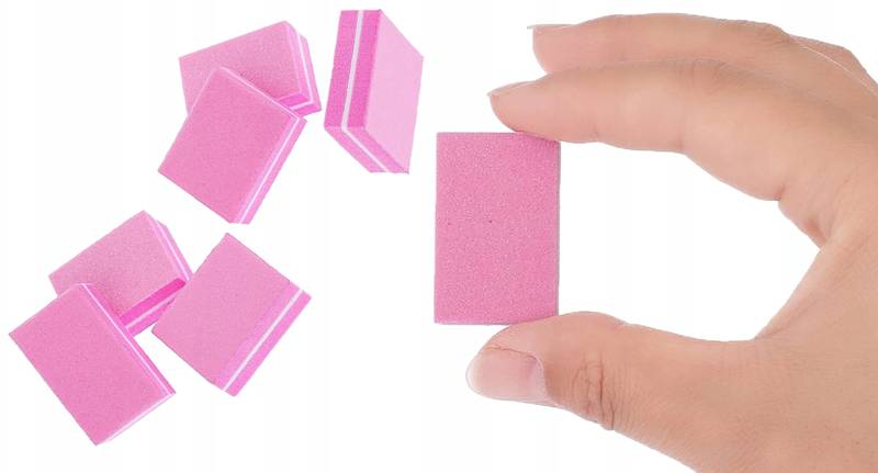 NAIL4U BLOK różowy mini kostka luksusowa 50 sztuk