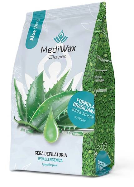 CLAVIER Wosk do depilacji MediWax aloe vera 1000g