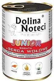 DOLINA NOTECI Prem Junior z sercami wołolwymi 400g