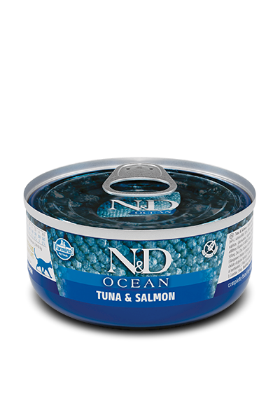 N&D CAT OCEAN TUNA, SALMON ADULT 70gr