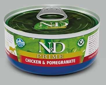 N&D PRIME CAT CHICKEN, PUMPKIN & POMEG ADULT 70gr
