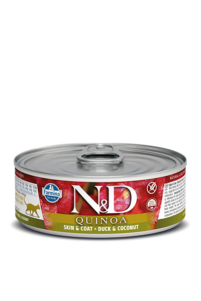 N&D CAT QUINOA SKIN&COAT DUCK ADULT 80gr