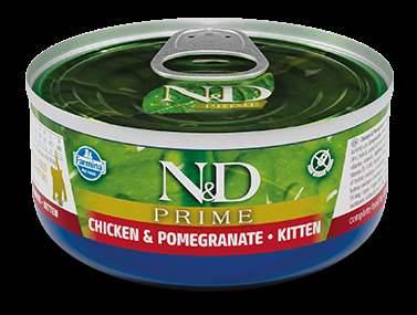 N&D PRIME CAT CHICKEN & POMEGRANATE KITTEN 70gr
