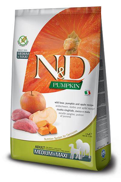 N&D dzik, dynia i jabłko średnie i duże rasy 2,5kg