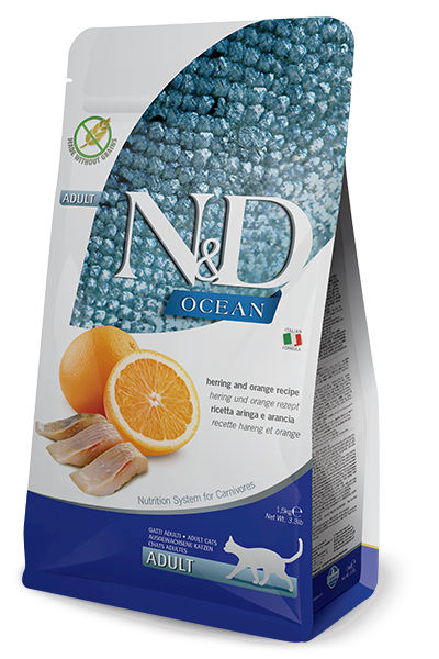 N&D Ocean Cat Herring&Orange Adult 1,5 kg