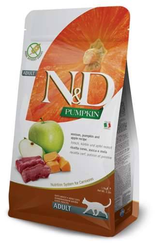 N&D Pumpkin Cat Venison&Applee adult 1,5 kg