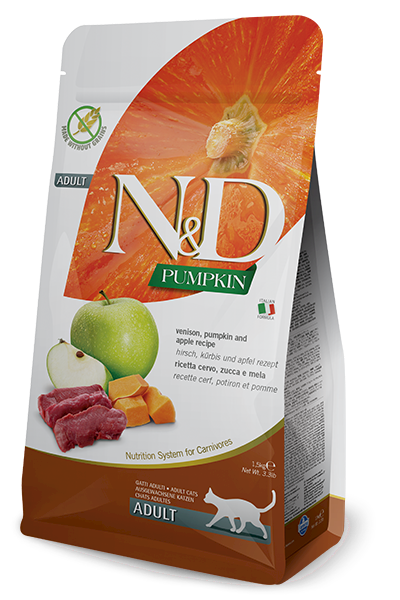N&D Pumpkin Cat Venison&Applee adult 1,5 kg