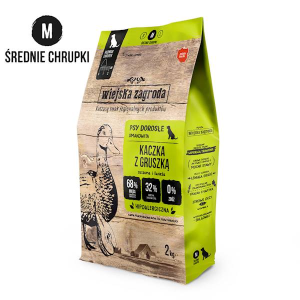 Wiejska zagroda dla psa kaczka z gruszką M 2kg