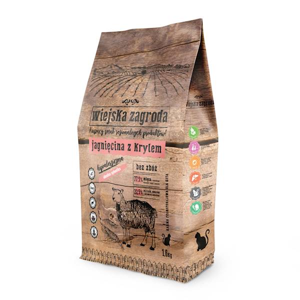 Wiejska zagroda jagnięcina z krylem 1,6 kg