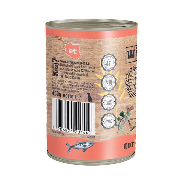 Wiejska Zagroda Dorsz z indykiem 400gr