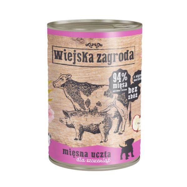 Wiejska Zagroda dla szczeniąt Mięsna uczta 400gr