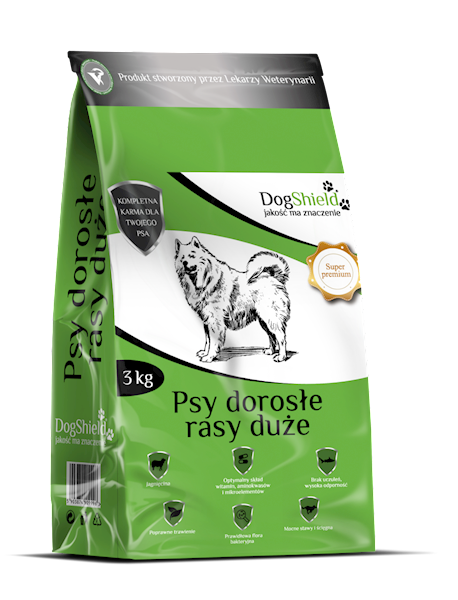 Dogshield psy dorosłe duże rasy 3kg
