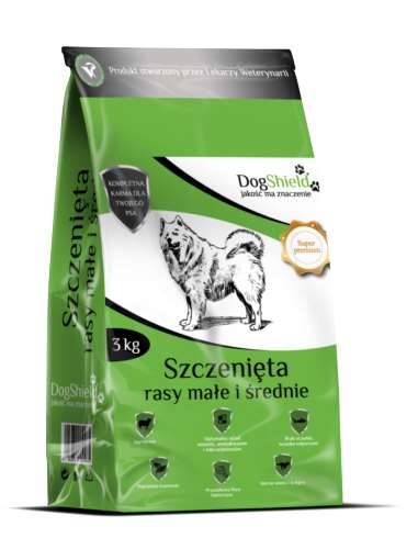 Dogshield szczeniaki małe i średnie rasy 3kg