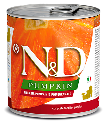 N&D chicken,pump&pomegr pupp 285gr