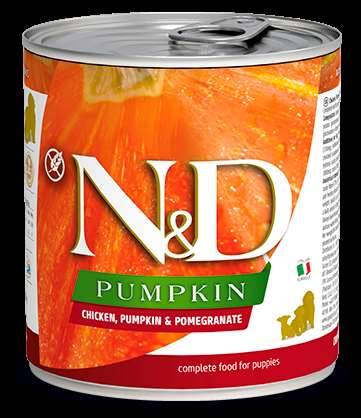 N&D chicken,pump&pomegr pupp 285gr