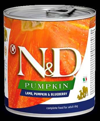 N&D Dog lamd&pump&blueb 285gr
