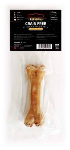 DUCK WITH APPLE BONE - Kość z kaczki i jabł. 17 cm