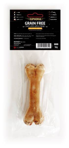 DUCK WITH APPLE BONE - Kość z kaczki i jabł. 17 cm