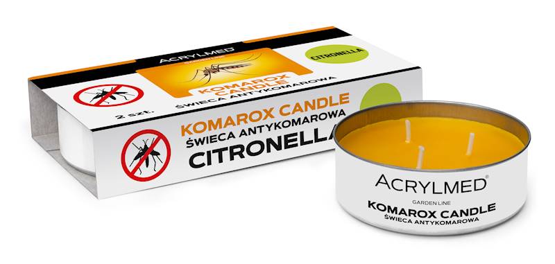 Świeca antykomarowa 2 szt. - citronella