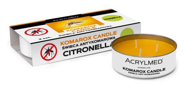 Świeca antykomarowa 2 szt. - citronella