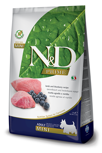 N&D Dog Prime Lamb&Blueberry Adult mini 800 gr