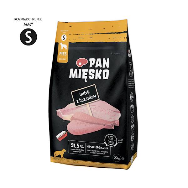 Pan Mięsko indyk z bażantem 3kg S