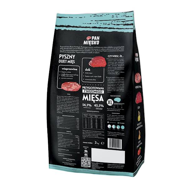 Pan Mięsko wieprzowina z dzikiem 3kg XL
