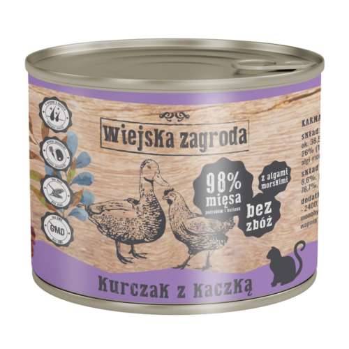 Wiejska Zagroda Kot Kurczak z Kaczką 200g