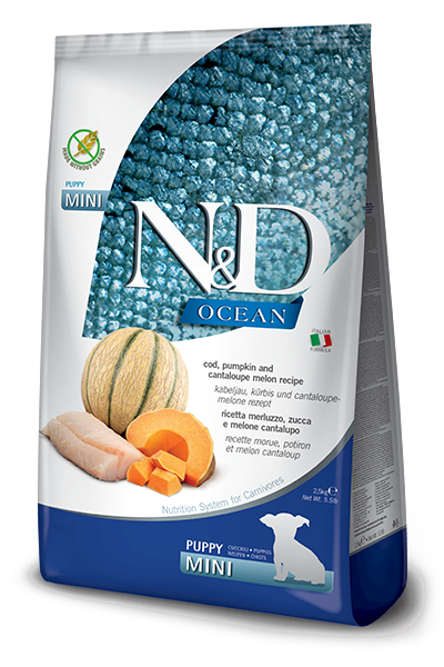 N&D Ocean Dog Cod, pumkin&melon Puppy mini 800 gr