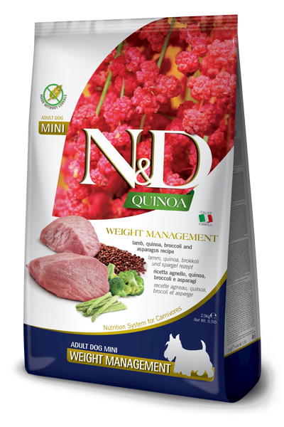 N&D Dog Quinoa Weight Management Lamb mini 800 gr