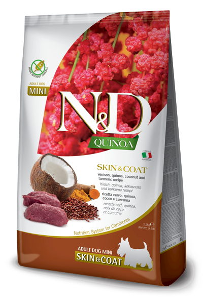 N&D Dog Quinoa Skin & Coat Venision mini 800 gr