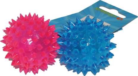 Przezroczysta piłka z kolcem dla psa 12,5cm