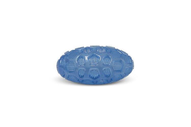 Piłka owalna ENERGY dla psa niebieska, 15x9 cm