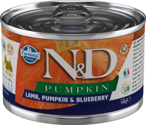 N&D Dog lamd&pump&blueb mini 140gr