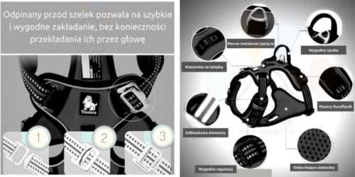 Szelki z odpinanym przodem pies Truelove Front XL
