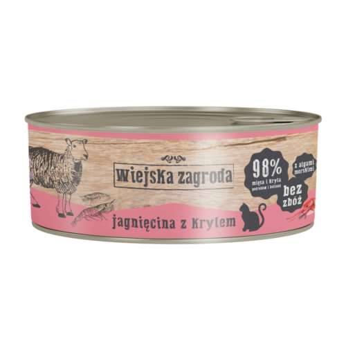Wiejska Zagroda Kot Jagnięcina z Krylem 85gr
