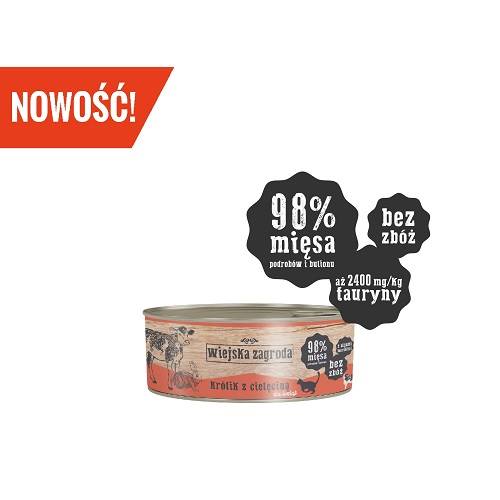 Wiejska Zagroda Kociak Królik z Cielęciną 85gr