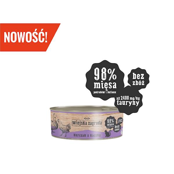 Wiejska Zagroda Kot Kurczak z Kaczką 85gr