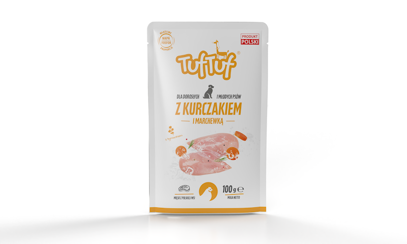 Saszetka Mielonka kurczak,marchewka 100gr TUF TUF