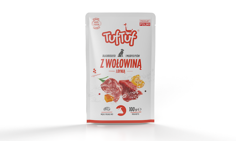Saszetka Mielonka wołowina z dynią 100gr TUF TUF