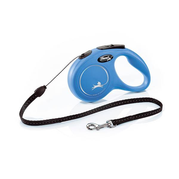 Smycz Flexi Classic rozm.S-5m do 12kg,niebi. linka