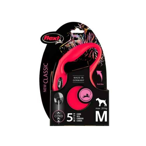 Smycz Flexi Classic rozm.M-5m do 20kg,czerw linka