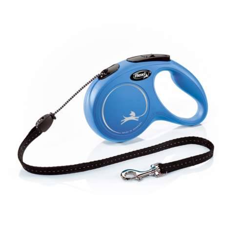 Smycz Flexi Classic rozm.M-5m do 20kg,niebie linka