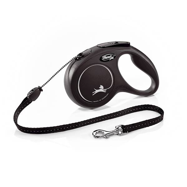 Smycz Flexi Classic rozm.M-5m do 20kg,czarna linka
