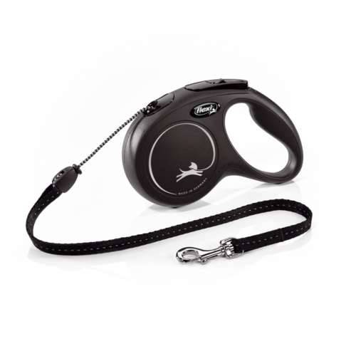 Smycz Flexi Classic rozm.M-8m do 20kg,czarna linka