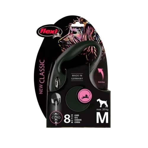 Smycz Flexi Classic rozm.M-8m do 20kg,czarna linka